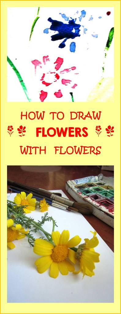 how to drraw flowers with flowers