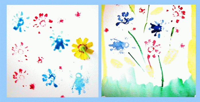 spring nature art project for kids